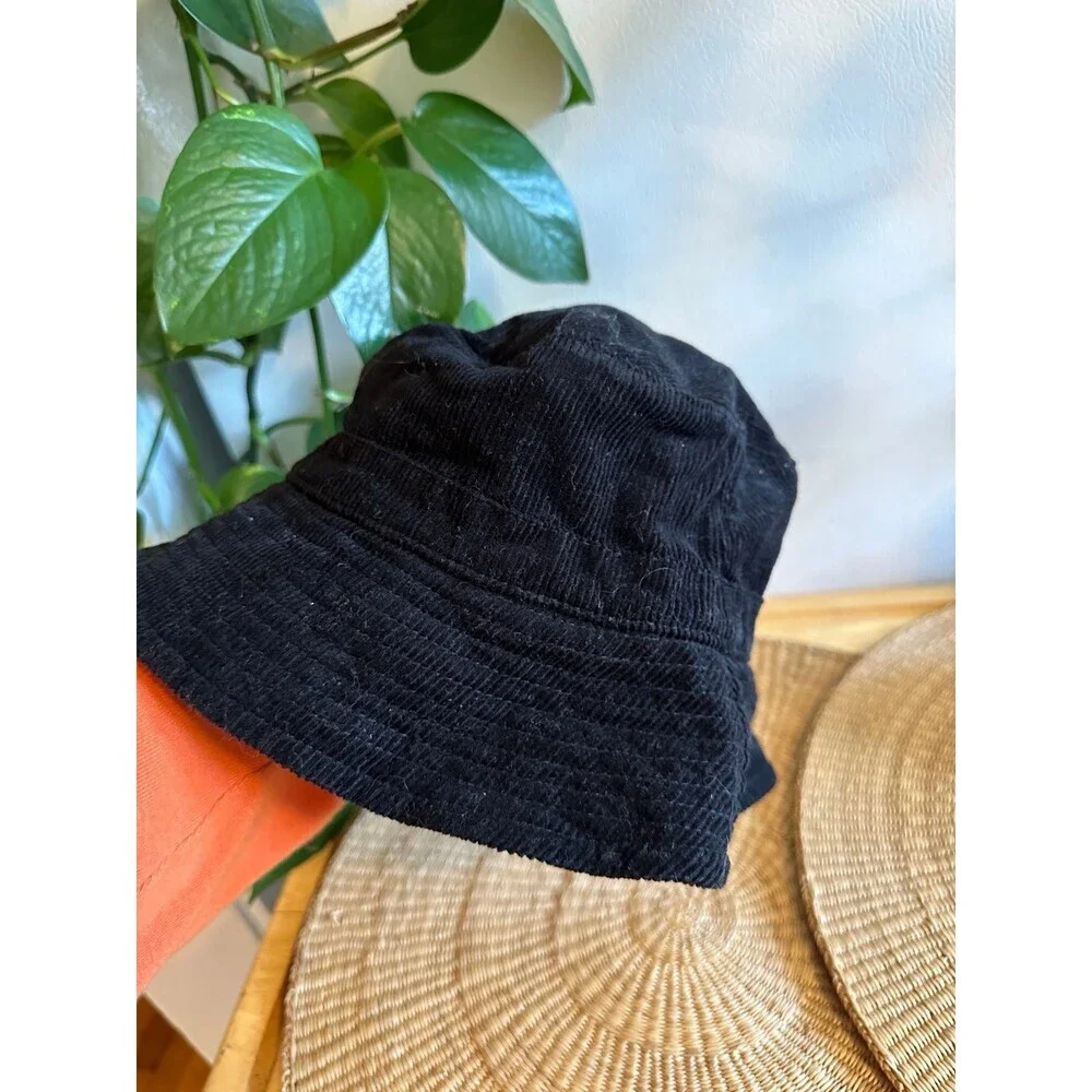 Black Cotton Bucket Hat